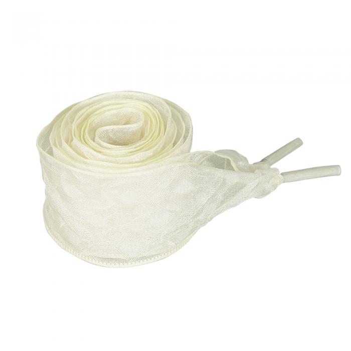 Elerevyo Flat Snow Yarn Shoelaces Wrinkle Texture Wide Shoe Laces for Sneakers Skate Shoes Boots Sport Shoes 1 Pair Light Yellow 120cm/47.2