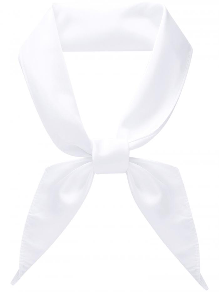 Elerevyo レディース三角スカーフ ハンドメイド セーラー蝶ネクタイ 制服コスプレ用 ホワイト One Size