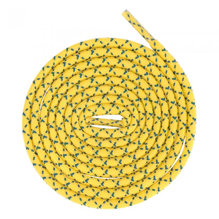 Elerevyo 2 Pair Round Cross Shoelaces, Non-Slip Heavy Durable Outdoor Climbing Hiking Shoe Laces Shoestrings Yellow 100cm/39.4