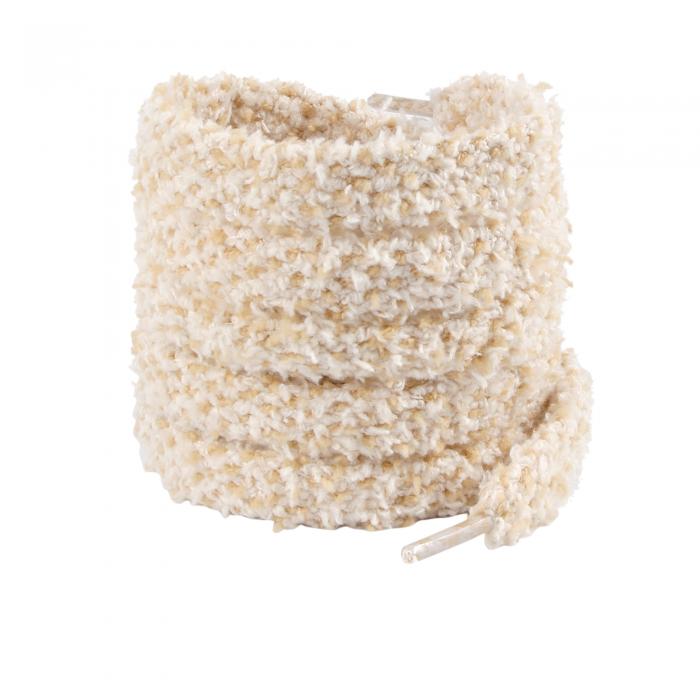 Elerevyo 1 Pair Flat Fuzzy Contrast Color Shoe Laces, 0.47