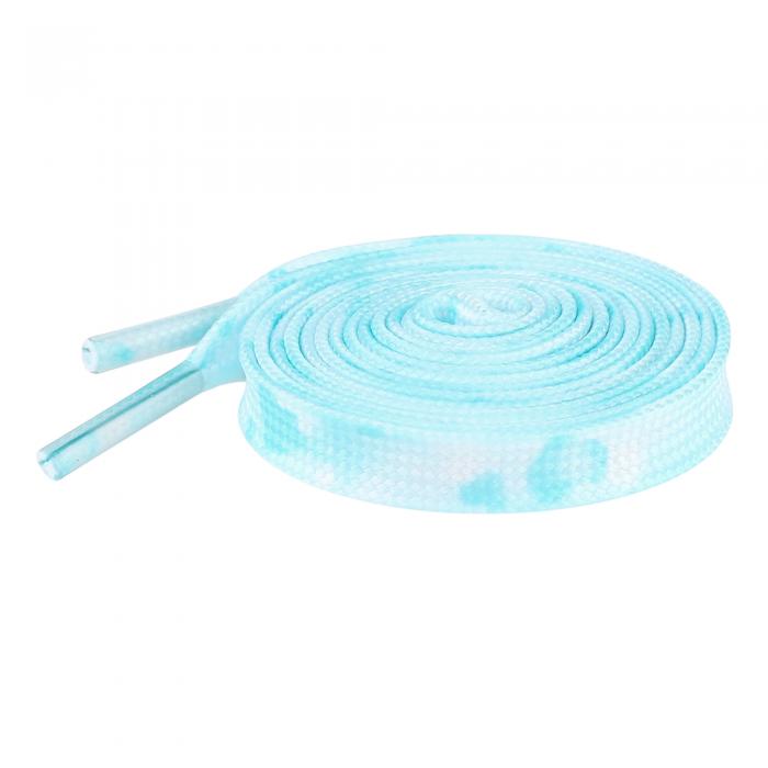 Elerevyo Flat Shoestrings Heart Printed Shoe Lace for Sneakers Athletic Shoelaces 1 Pair Pastel Blue 160cm/63