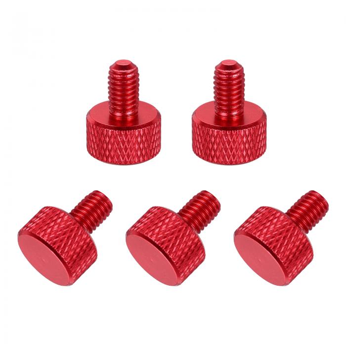 uxcell 5個M5x10mmフラットヘッドニュート゛ルつまみねし゛ ソリット゛アルミニウム合金全ねし゛つまみ..