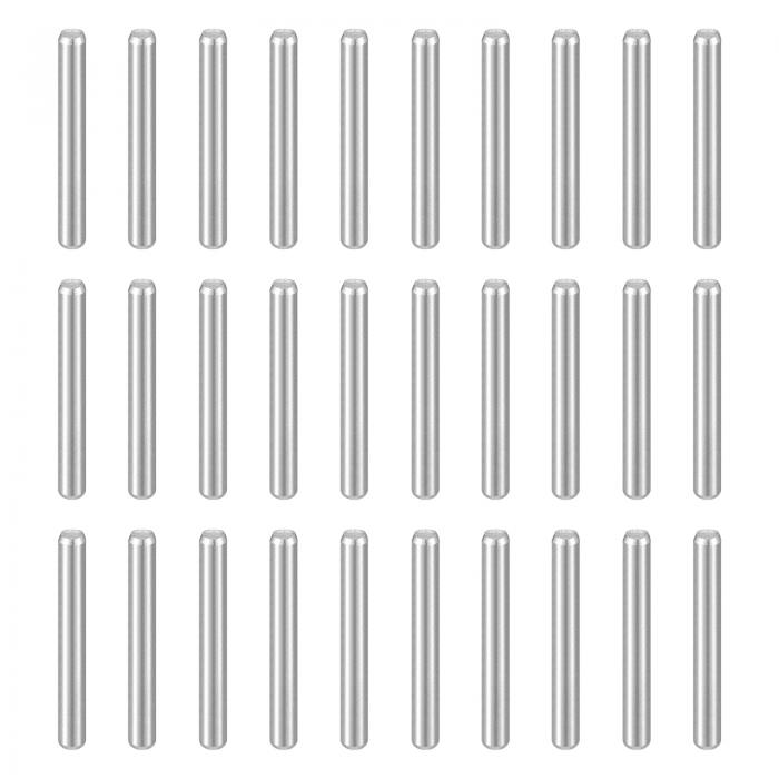 uxcell 100個のダボピンM2.5（2.5mm）x 16mm 304ステンレス鋼円柱棚サポートペグピンロッド金属デバイス木製家具DIY取り付け用 シルバー(4)