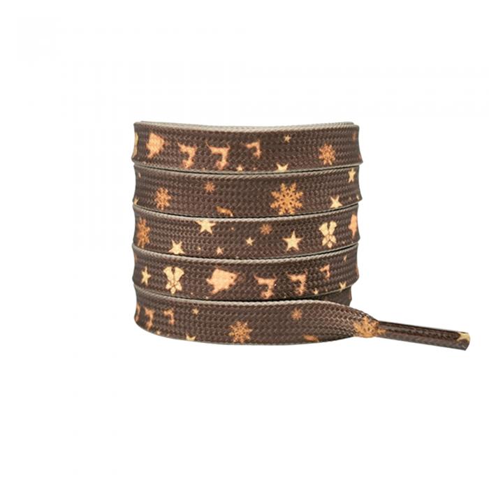 Elerevyo Christmas Flat Shoe Laces for Adults, Men, Him, Women, Teens, Christmas Decorations Shoestrings 1 Pair Christmas 5 120cm/47.2