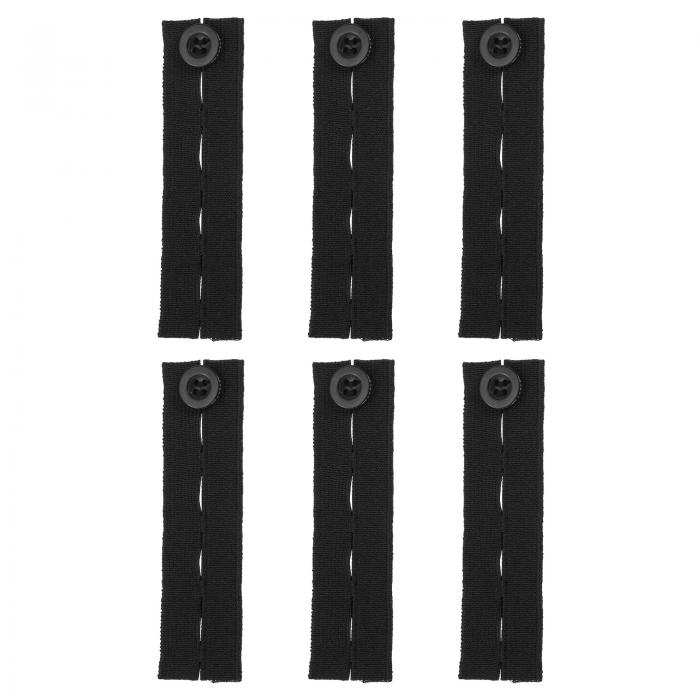 uxcell 6個 伸縮性パンツウエストエクステンダー 女性用メンズパンツジーンズ用 調整可能なボタンエク..