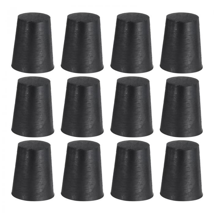 uxcell 12個 シリコーンラバーコーンプラグ 16mmから21mm 高温用ソリッドラバーストッパーシリコーンプ..