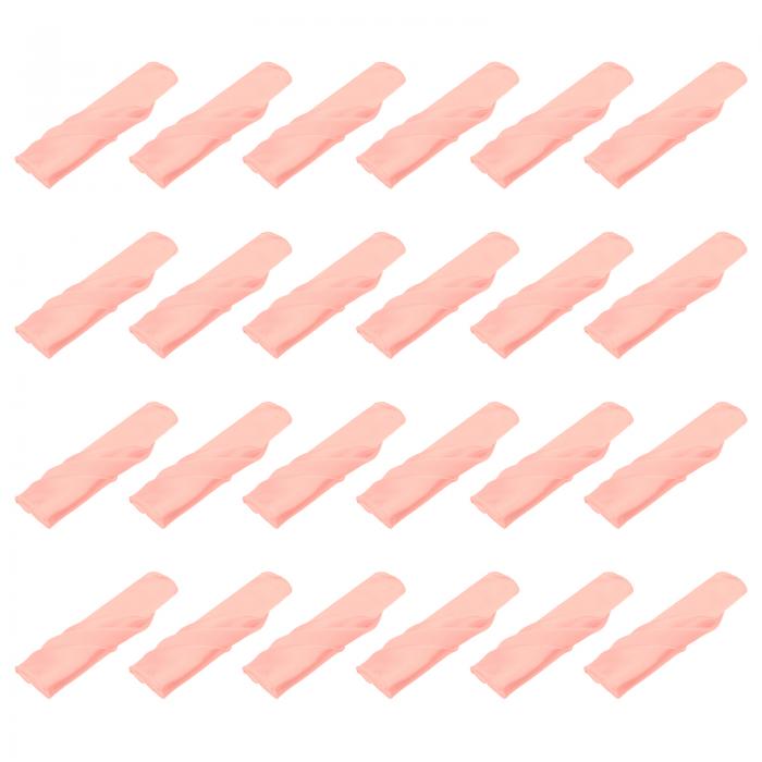 uxcell 24枚 ピーチサテンテーブルナプ キン ポリエステル製 スクエア型 明るいテーブルナプ キン ファ..