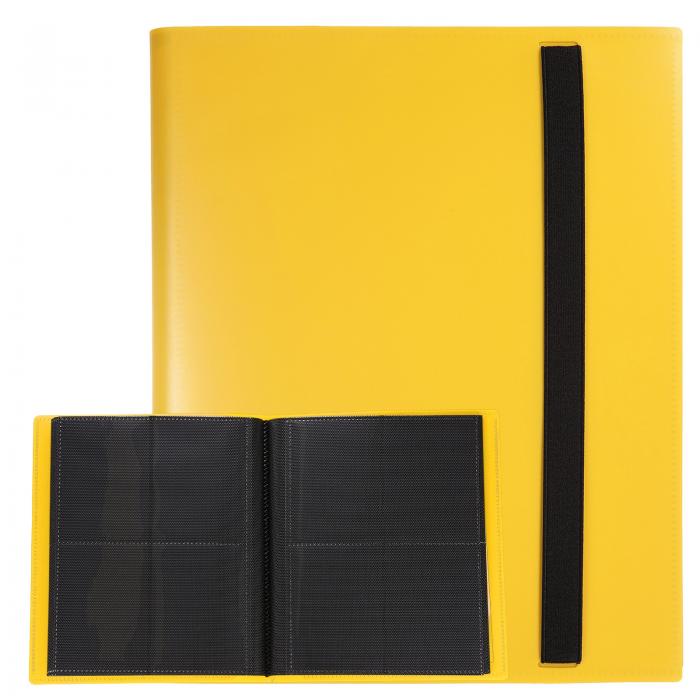 uxcell 4ポケットトレーディングカードバインダー PUカバーカードコレクションバインダー 160サイドロ..