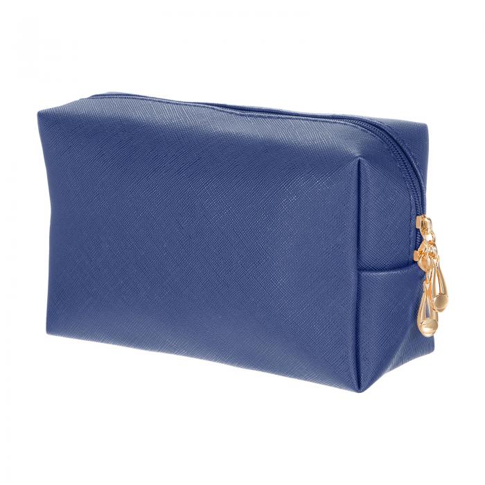 uxcell PUレザー製 正方形メイクポーチ 防水コスメティックオーガナイザーバッグ ジッパーポーチ 女性..