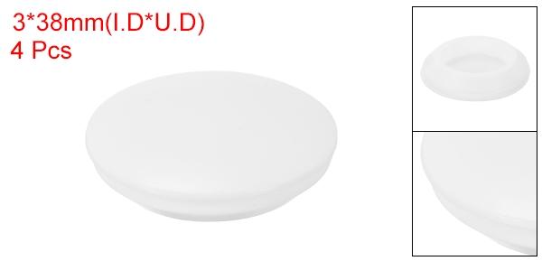 uxcell 4個 スナッグプラグ ラバーホールプラグラウンドソフトフレキシブルストッ...