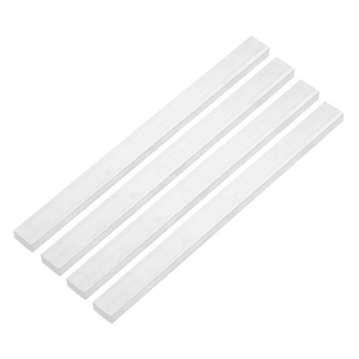 uxcell スクエアアルミフラットバー 4個 15/32" 厚さ 1" 幅 12" 長さ スクエア 6061 アルミバーフラッ..