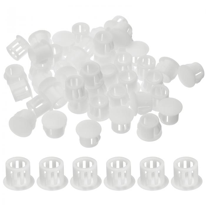 uxcell 45個 ナイロンプラスチックホールプラグ 2/5"(10mm)丸ドリルねじ穴プラグカバー ノックアウトロ..