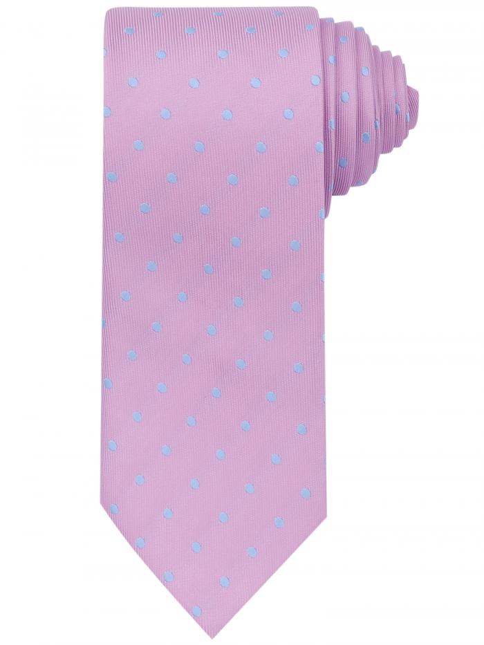 Elerevyo メンズ ドット柄 セルフタイ ネクタイ 織り クラシック幅 サテン 光沢 結婚式用 クラシック モーブ One Size