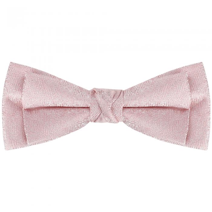 Elerevyo エレガントな結婚式のためのメンズジャカード調節可能なストラップ付き蝶ネクタイ ピンク One Size