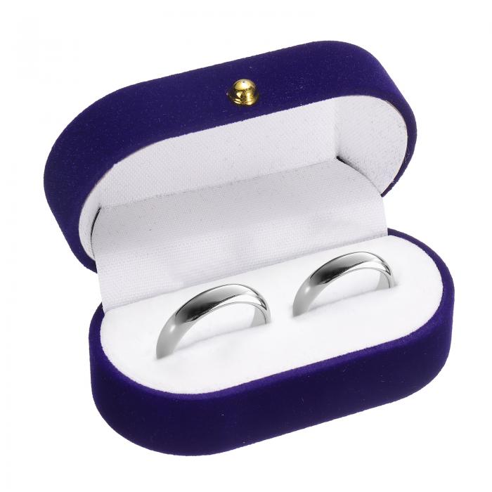 uxcell ベルベットリングボックス 小さなトラベル宝石ケースミニリングホルダー宝石オーガナイザースト..