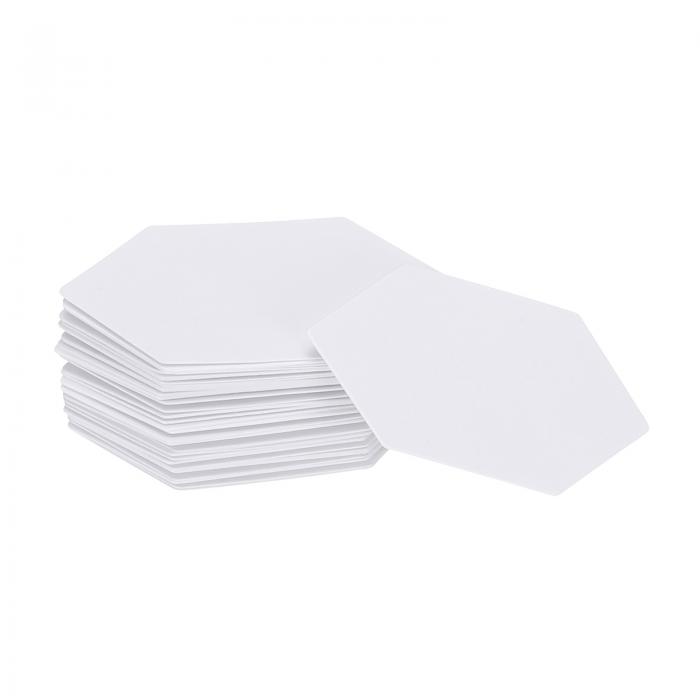 uxcell キルティング用100枚入り六角形ペーパーピーシングペーパー 0.5インチ 英語ペーパーピーシングテンプレート キルティングソーイングDIYクラフト用 ファンデーションペーパーピーシングパッチワーク用品