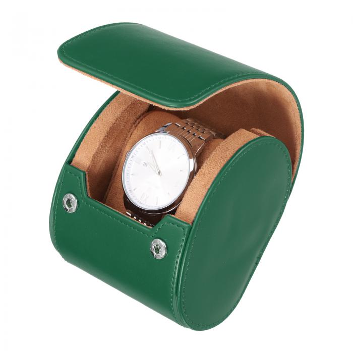 uxcell メンズ用ウォッチトラベルケース レザー製ウォッチロール 旅行用ウォッチ収納ボックス クリスマ..