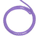 uxcell ツイス トコードトリム 5ヤード 3.5mm 3プライ撚糸編みロープ 光沢 ある糸ストリング クラフトギフトバッグカーテン クリスマスデコレーション用 ライトパープル - 5m