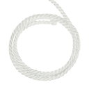 uxcell ツイス トコードトリム 11ヤード 3.5mm 3プライ撚糸編みロープ 光沢 ある糸紐 クラフトギフトバッグカーテン クリスマスデコレーション用 ホワイト - 10m