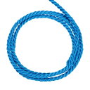 uxcell ツイス トコードトリム 22ヤード 3.5mm 3プライ撚糸編みロープ 光沢 ある糸紐 クラフトギフトバッグカーテン クリスマスデコレーション用 スカイブルー - 20m