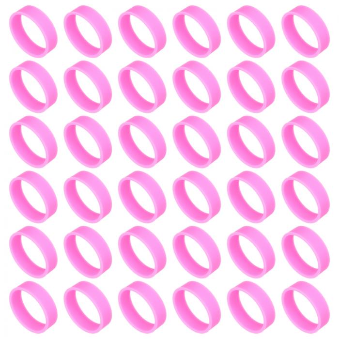 uxcell 50個 シリコーンゴムバンド 20mm/0.8" ゴムバンドリング ケーブルタイ 強力な弾性バンド 滑り止..