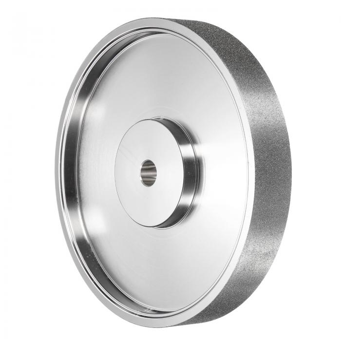 uxcell ダイヤモンドラピダリーホイール6"×1" アーバーホール1/2" 180グリット 宝石グラインディングホ..