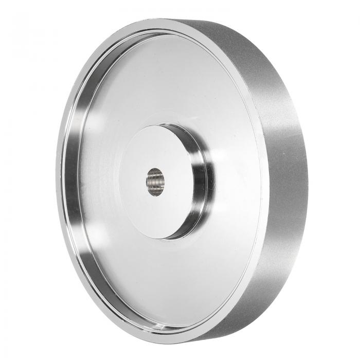 uxcell ダイヤモンドラピダリーホイール6"×1" アーバーホール1/2" 800グリット 宝石グラインディングホ..