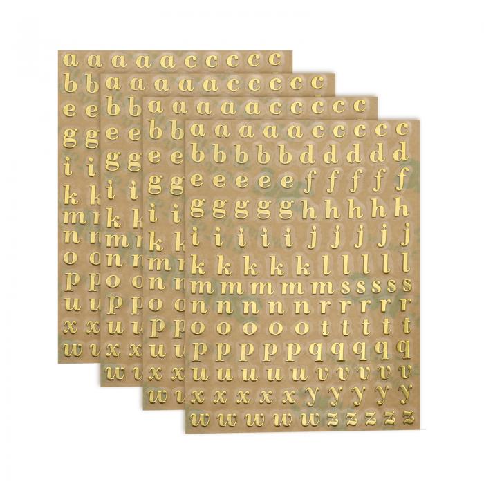 uxcell 4シートの文字ステッカー0.18