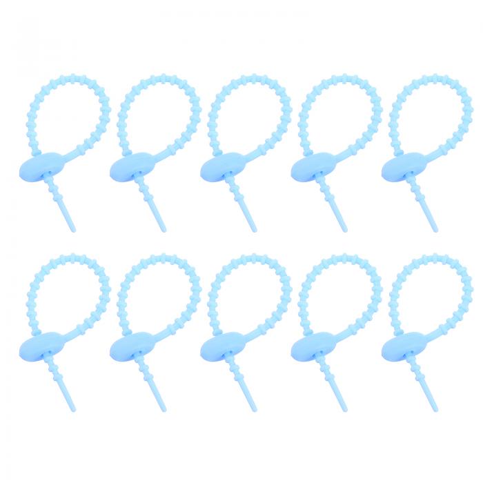 uxcell 20個4"シリコンケーブルタイ 再利用可能なジップタイス トタイ ケーブルコードラップ管理オーガ..