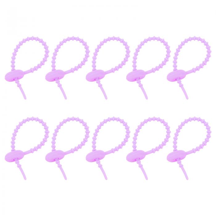 uxcell 20個5"シリコンケーブルタイ 再利用可能なジップタイス トタイ ケーブルコードラップ管理オーガ..