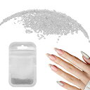 uxcell ネイルアートビーズ0.03"(0.8mm)ミニメタル3Dキャビアネイルビーズボールバブルビーズバッグ付きネイルアートDIYクラフトデコレーション シルバートーン