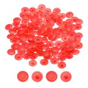uxcell 80個のスクリューキャップカバー12x3 mmプラスチックスクリュー装飾カバー自己攻釘防水キャップ十字穴付きカムフィッティングヘッド用 レッド