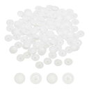 uxcell 180個のスクリューキャップカバー12x3 mmプラスチックスクリューデコレーションカバー自己攻釘防水キャップ十字穴付きカムフィッティングヘッド用 ホワイト