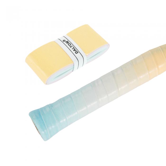 RENEWREVITAL グリップテープ テニス バドミントン グリップ テープ 握り心地良い 釣り竿 自転車 野球 ラケット用 ウェットタイプ オレンジブルー...