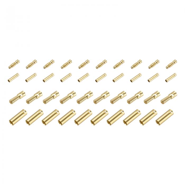 uxcell 20 ペア バナナプラグコネクタ 3 mm/5mm メス メス バナナプラグ スピーカーワイヤー RC バッテ..