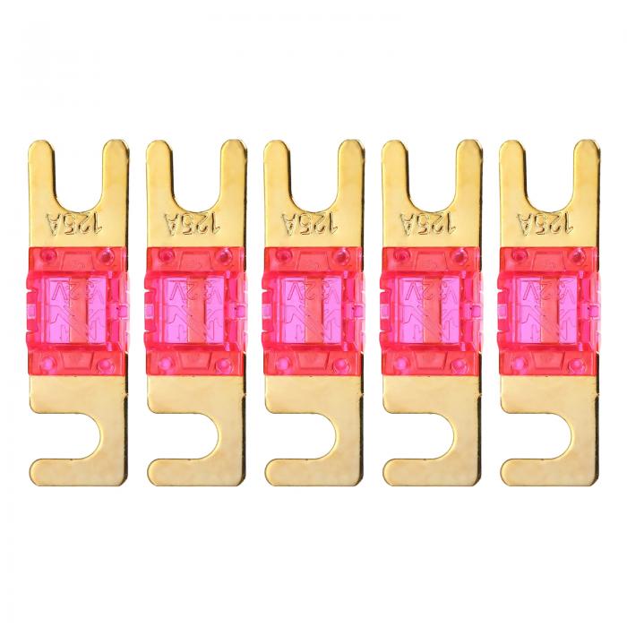 uxcell 5個 125 A 32 V ミニANLヒューズ交換電気保護エレクトロニクスブレードヒューズ自動車船舶オー..