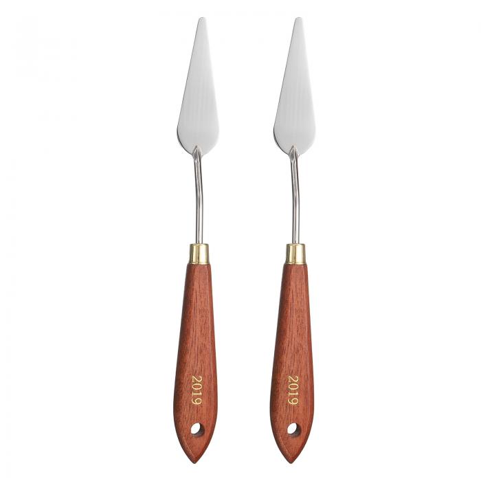 uxcell 2個 パレットナイフ ペインティングツール 2.76