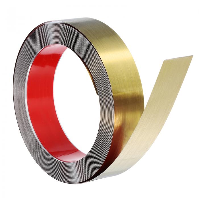 uxcell ステンレススチールウォールモールディングトリム 32.8フィート×2インチ パティ オ壁タイルミラ..