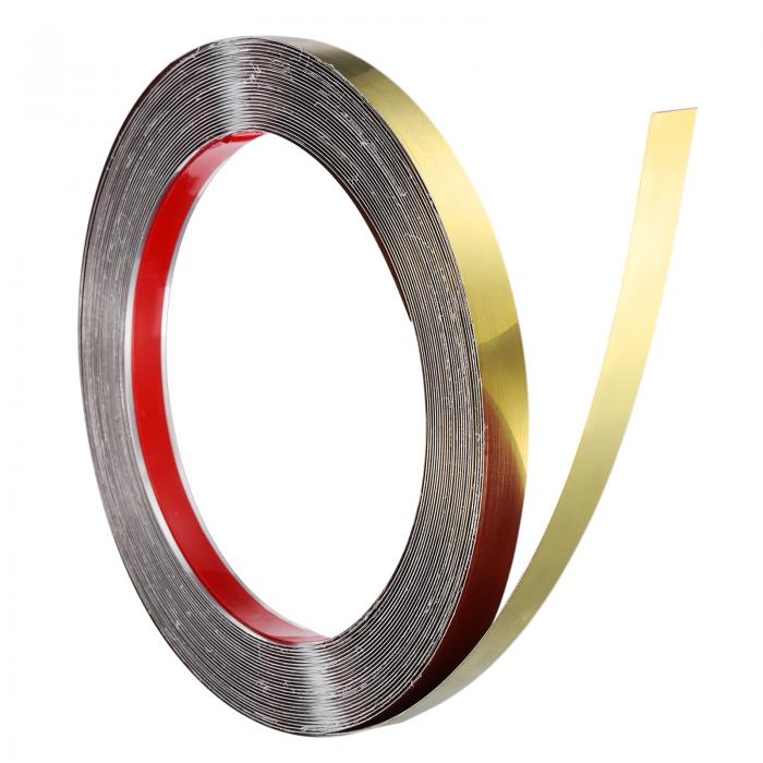 uxcell ステンレス製ウォールモールディングトリム 32.8フィート×0.6インチ パティ オ壁タイルミラーエ..