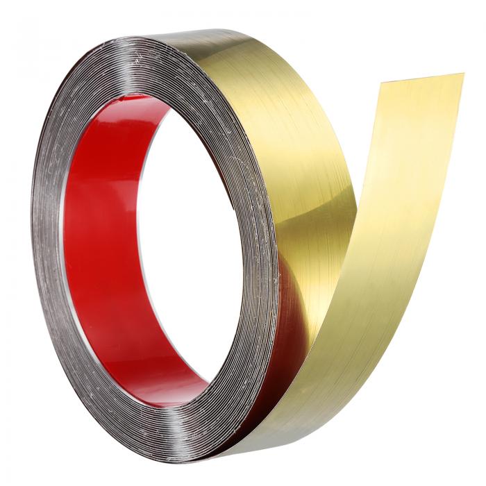 uxcell ステンレス製ウォールモールディングトリム 32.8フィート×2インチ パティ オ壁タイルミラーエッ..