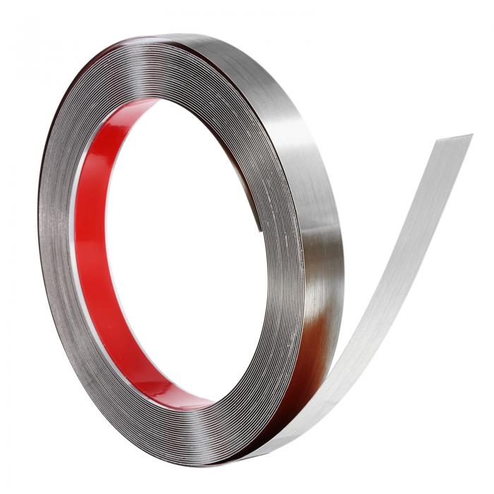 uxcell ステンレス製ウォールモールディングトリム 32.8フィート×0.8インチ パティ オ壁タイルミラーエ..