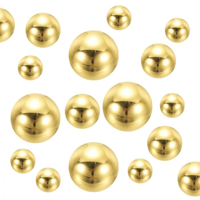 uxcell クラフト用フェイクパール300個 8/14/20mm穴なしA BSラウンドパール 花瓶のフィラー 宝石作り 化粧箱 DIYパーツ テーブルスキャッター ホームデコレーション 金