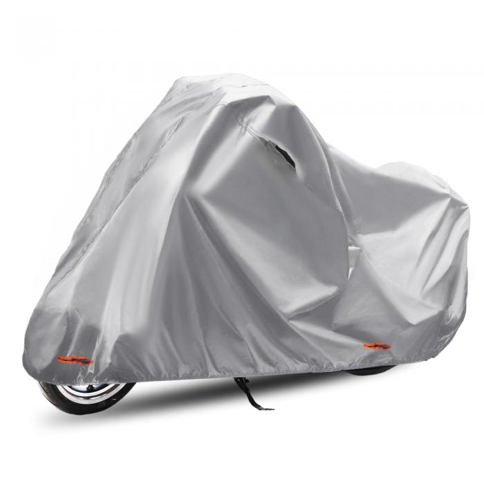 X AUTOHAUX フルカバーモーターサイクルカバー210D-PUグレー カワサキ Kawa sakiに対応ニンジャ400 201..