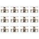 PATIKIL メタルコードストッパー 20個入り 穴径約5mm 金属製コードロック 交換 補修用 靴ひもに アウトドア用 パールニッケル