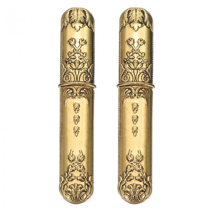 PATIKIL 木製 刺しゅう針収納ホルダー 3個セット 携帯用刺しゅう針ピン楊枝収納チューブケース 手芸編..