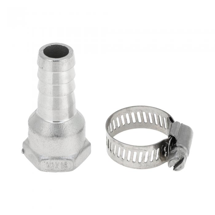 Hihaha 304ステンレススチールホースバーブフィッティング5/8" OD 1/2" BSP-T女性スレッドコネクター、..