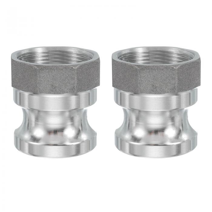 PATIKIL 2パック1.5"アルミニウムカムロックフィッティング-メスアダプターxメスN P Tスレッド クイッ..