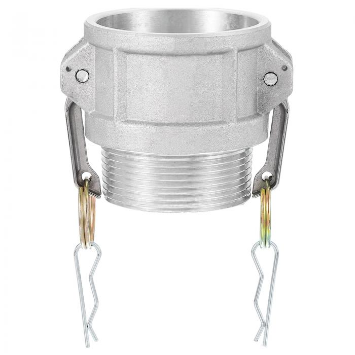 PATIKIL 1パック2.5インチアルミニウムカムロックフィッティング-メスアダプターxメスN P Tスレッド クイックディスコネクトカップリングカムロックホースフィッティング 耐食性（パートBカムグルーブタイプ）