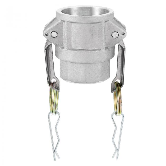 PATIKIL 1パック1.2インチアルミニウムカムロックフィッティング-メスアダプターxメスN P Tスレッド クイックディスコネクトカップリングカムロックホースフィッティング 耐食性（パートDカムグルーブタイプ）