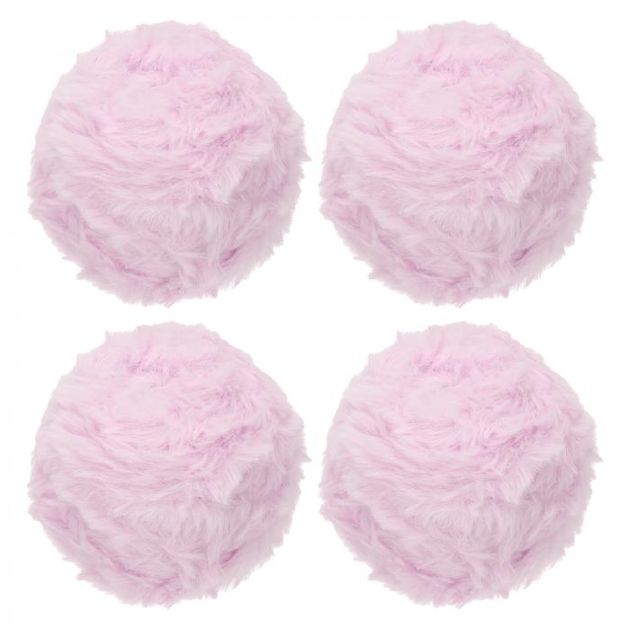 PATIKIL 毛糸 32m ふわふわ フェイクファー糸 4玉 1cm 極太 約50g 柔らかい フェイクファー生地 かぎ針..